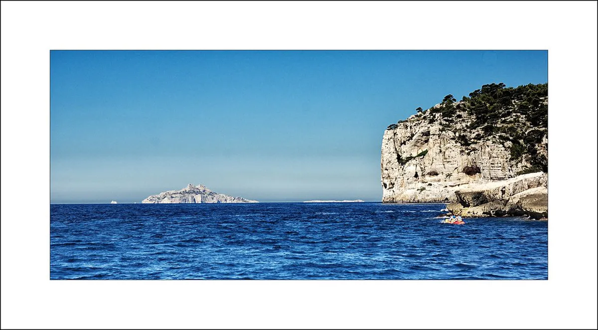 Calanques kayaking sea cave water Mediterranean Marseille activity