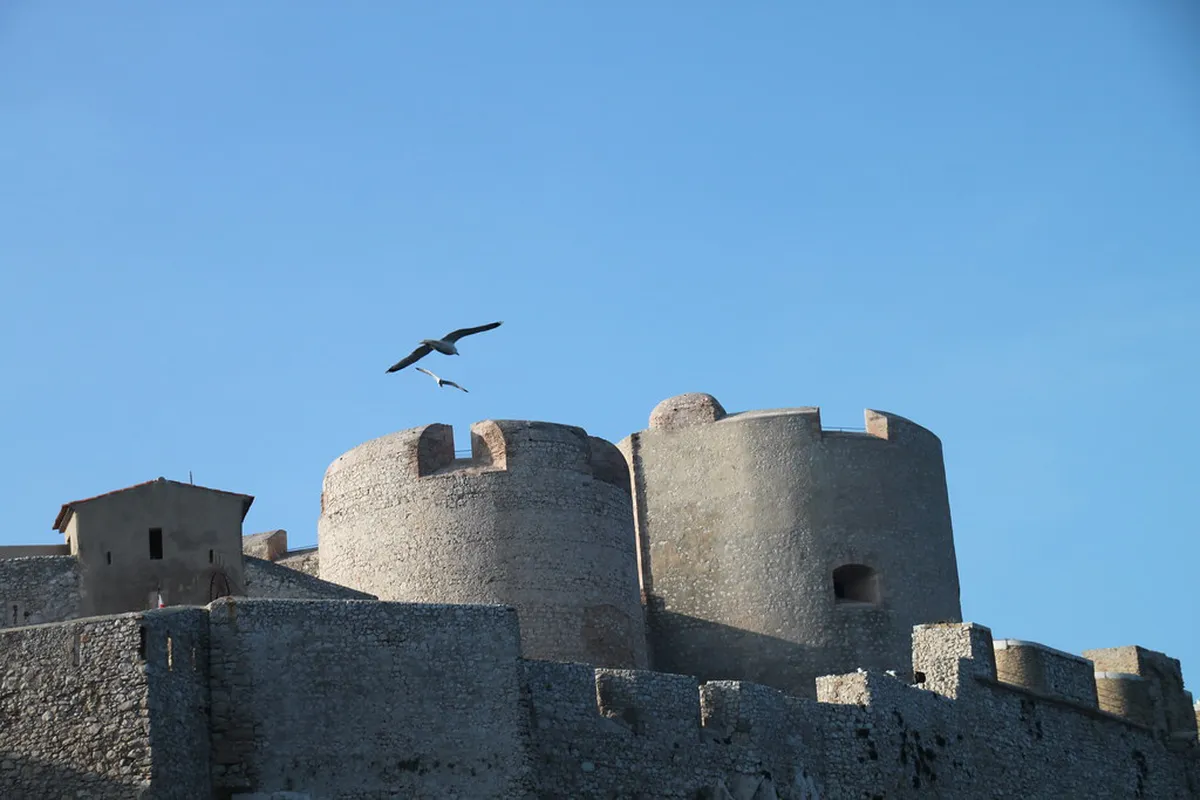 Château d'If fortress on island in Marseille harbor, 16th-century royal stronghold