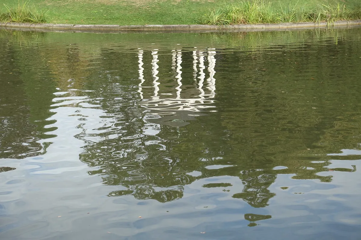 Parc de l\'Orangerie lake and gardens, European District Strasbourg