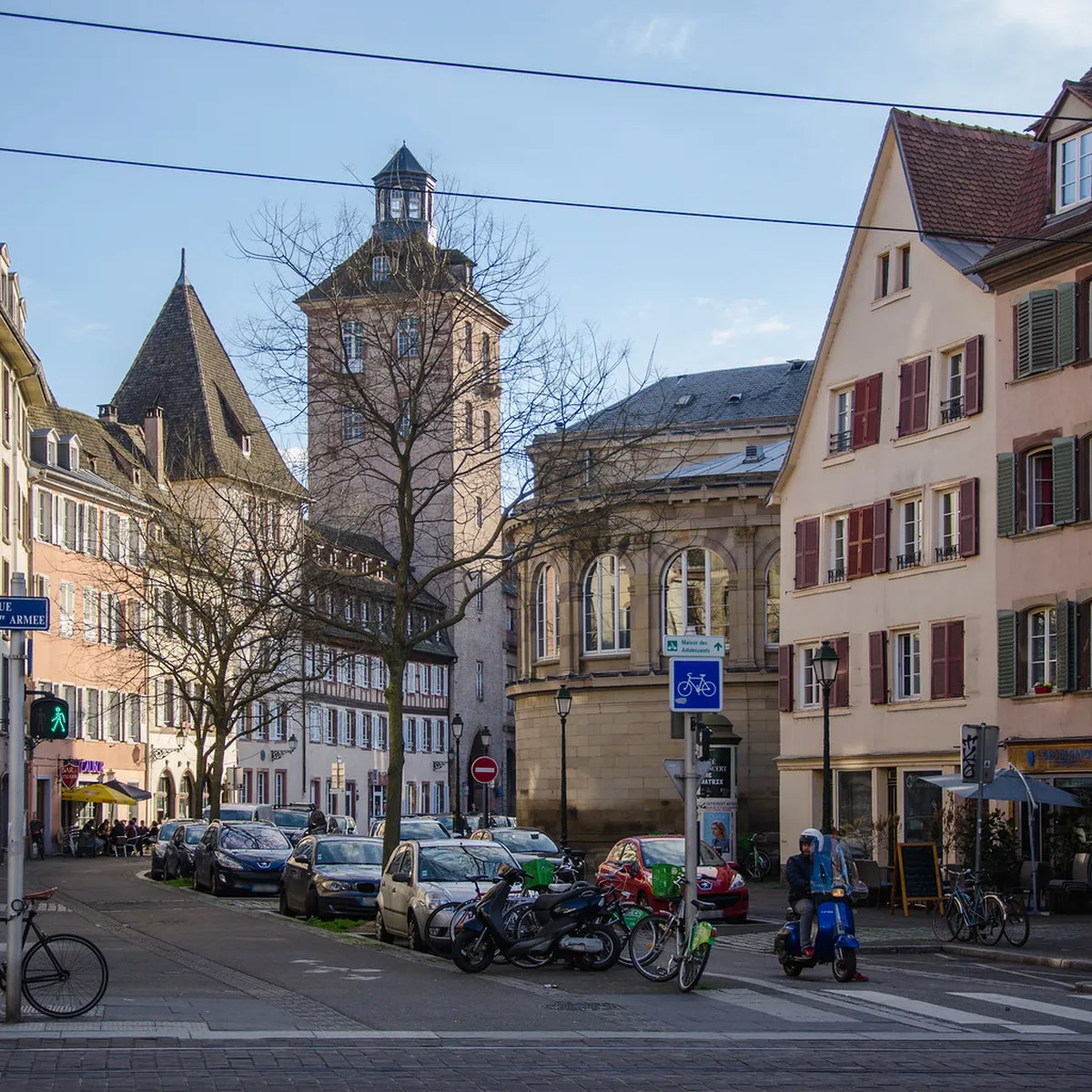 Local bars and street scene in Strasbourg's Krutenau district