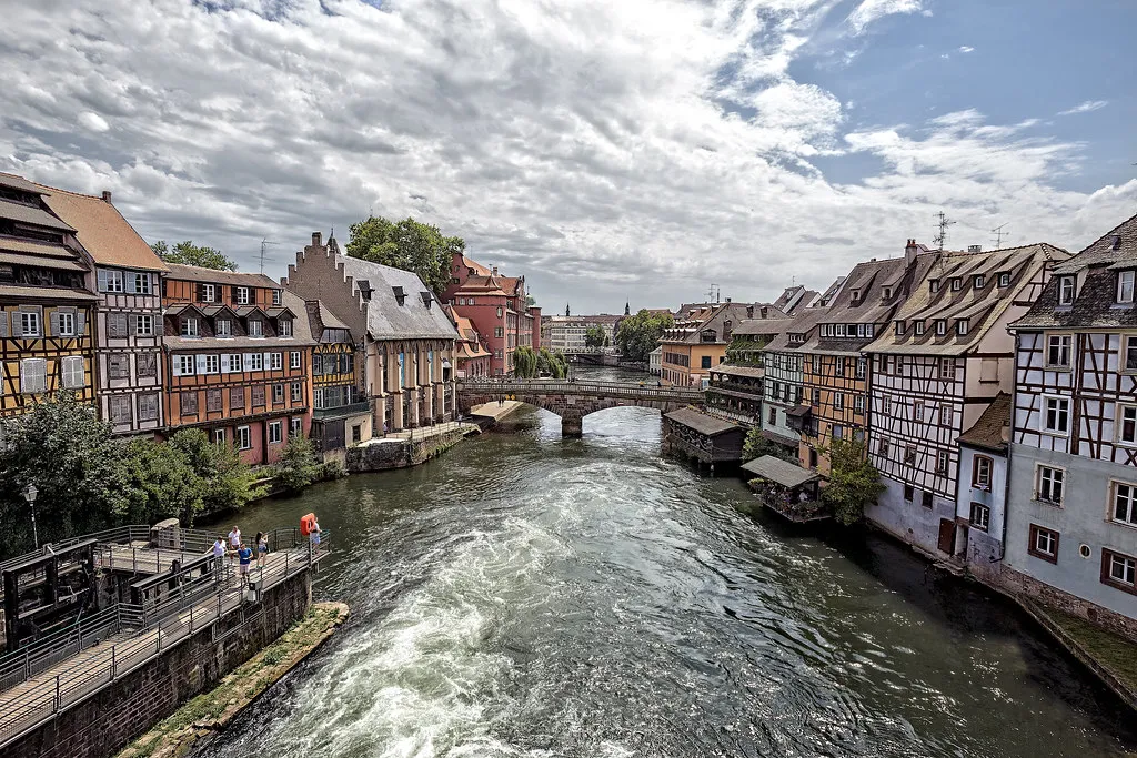 Neighborhoods scene in Strasbourg, Alsace, France