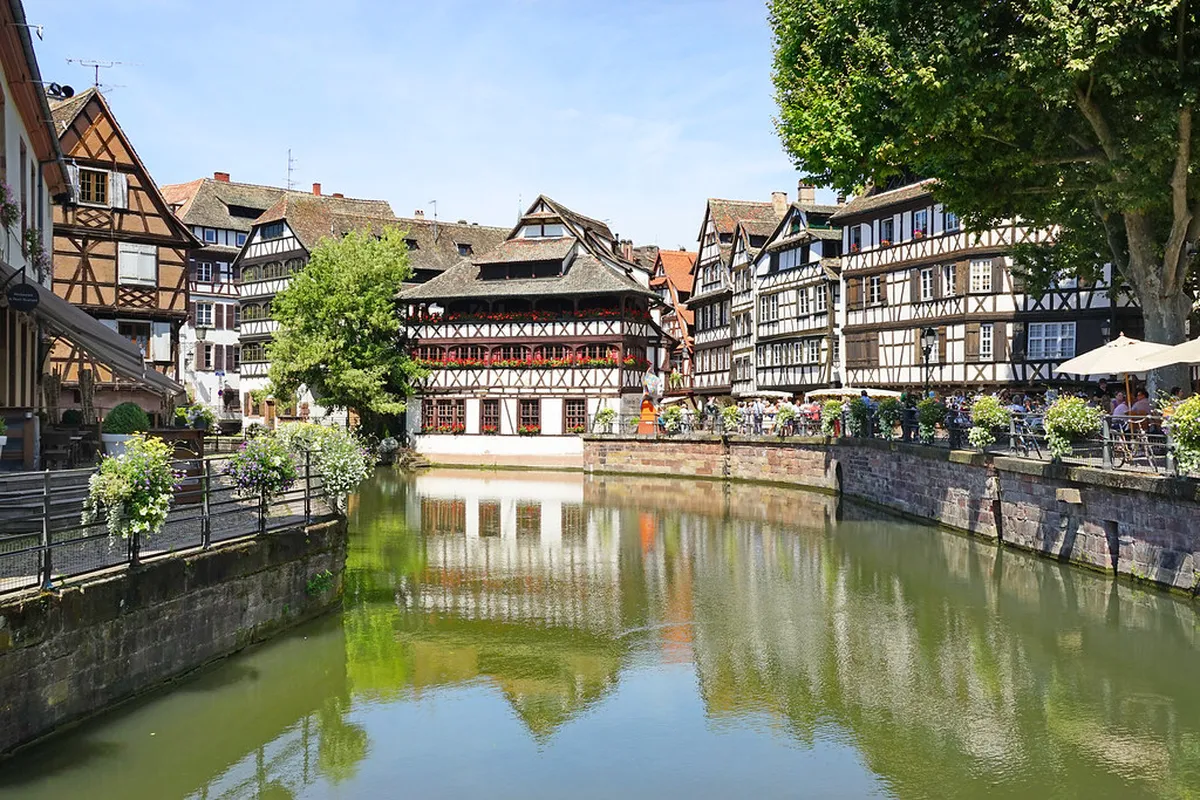 Scenic boat tour through Strasbourg's canals and Petite France district