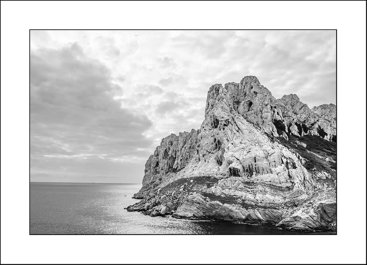 The rugged coastline of the Calanques near Marseille